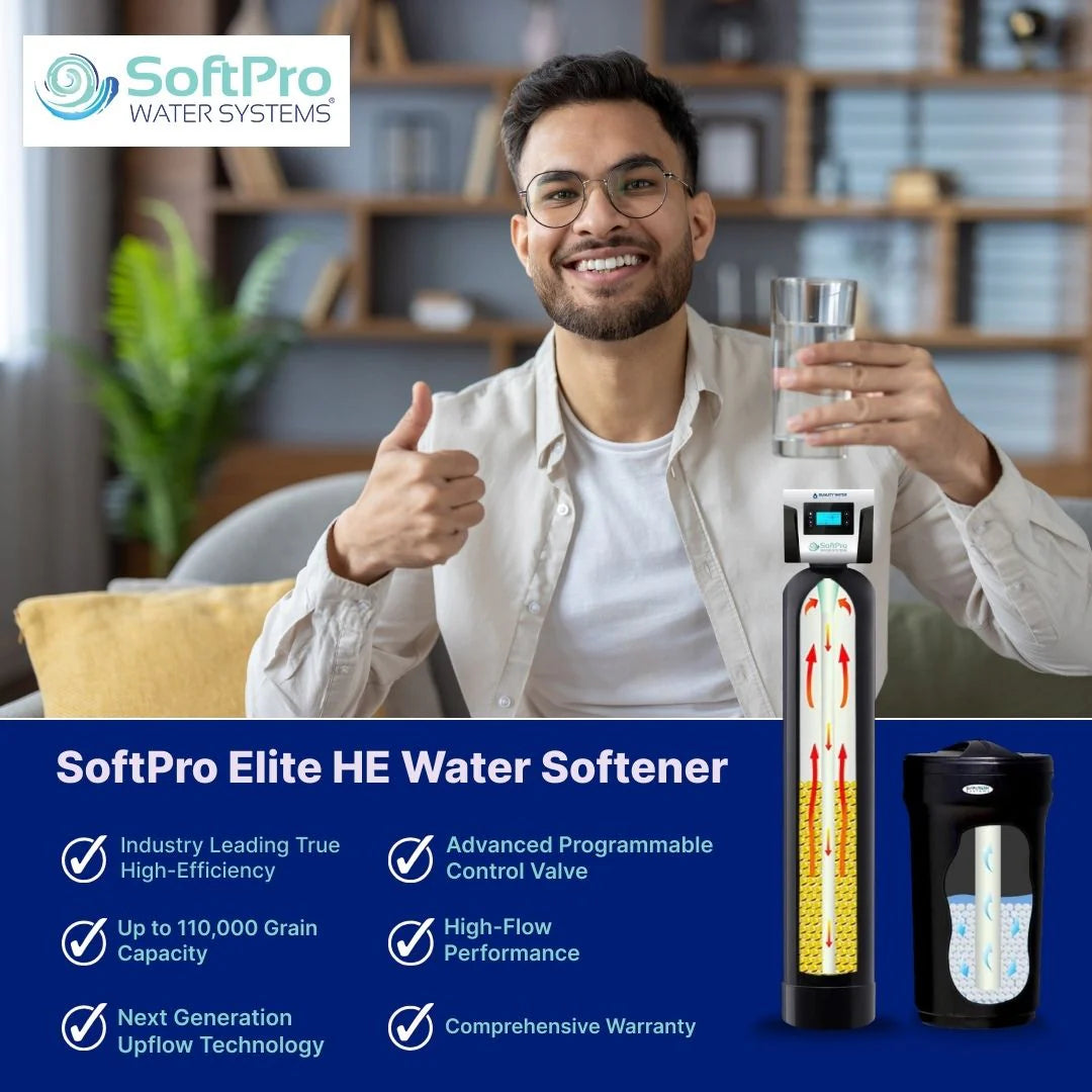 SoftPro® Elite HE Water Softener for City Water (Industry's Best Softener & Filter Combo)