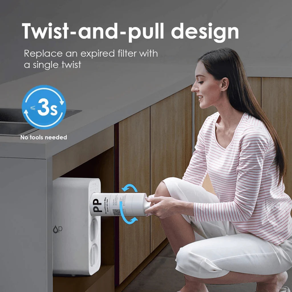 WaterDrop Under Sink Integrated Dual Carbon Filtration System