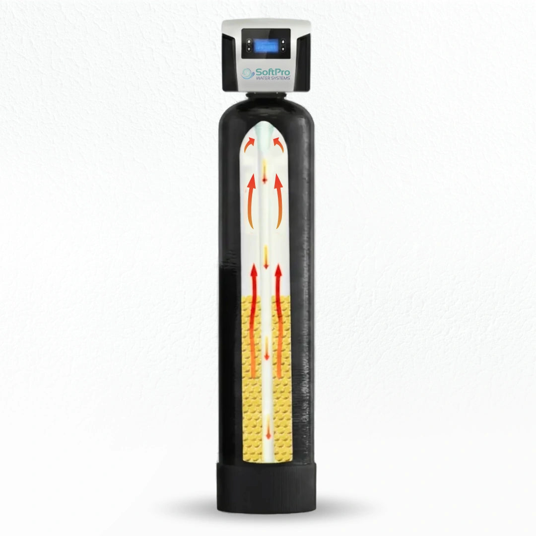 SoftPro Iron Filter - Iron Master AIO - Best Iron Filter for Well Water [Air Injected Water Filter / Katalox]
