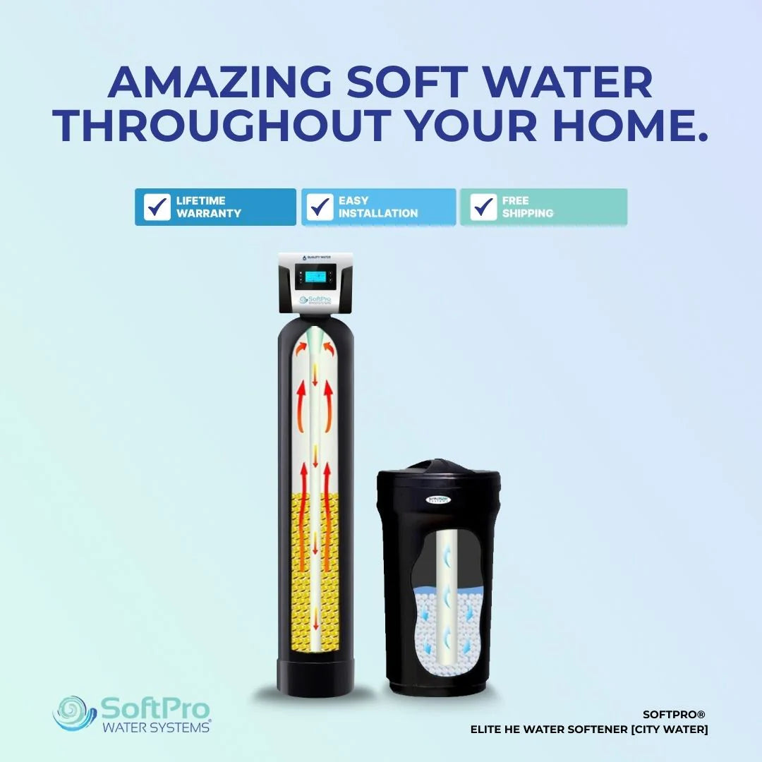 SoftPro® Elite HE Water Softener for City Water (Industry's Best Softener & Filter Combo)